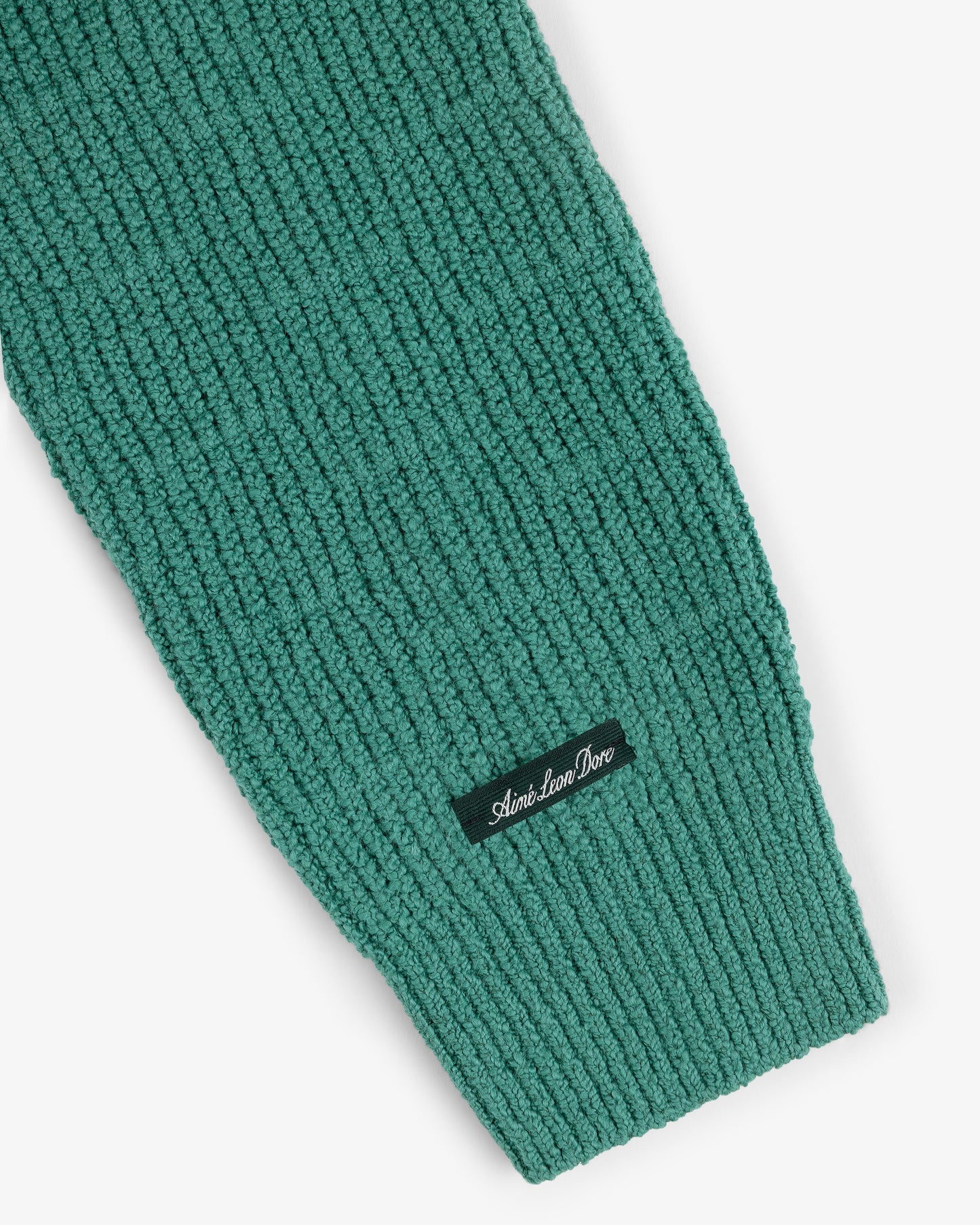 Aime Leon Dore Long-Sleeve Boucle Polo Pine Green