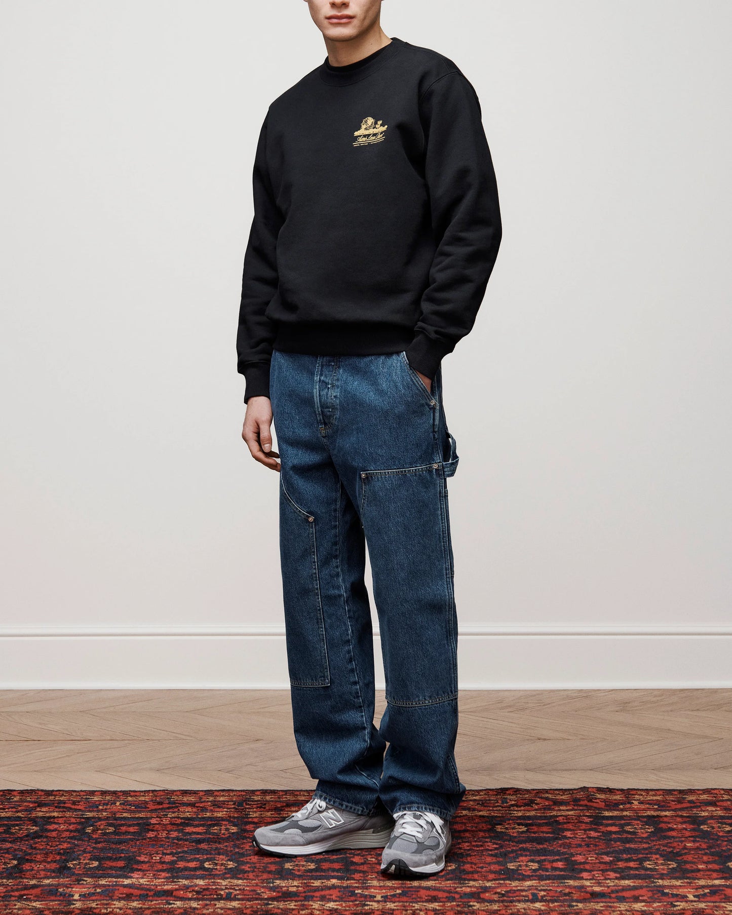 Aime Leon Dore Unisphere Crewneck Sweatshirt Black