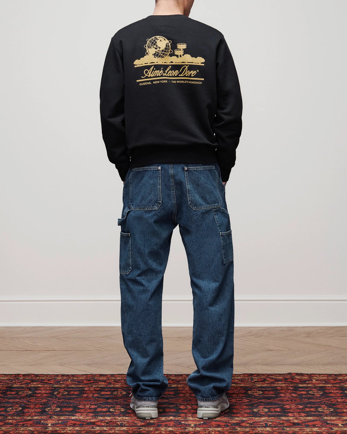 Aime Leon Dore Unisphere Crewneck Sweatshirt Black