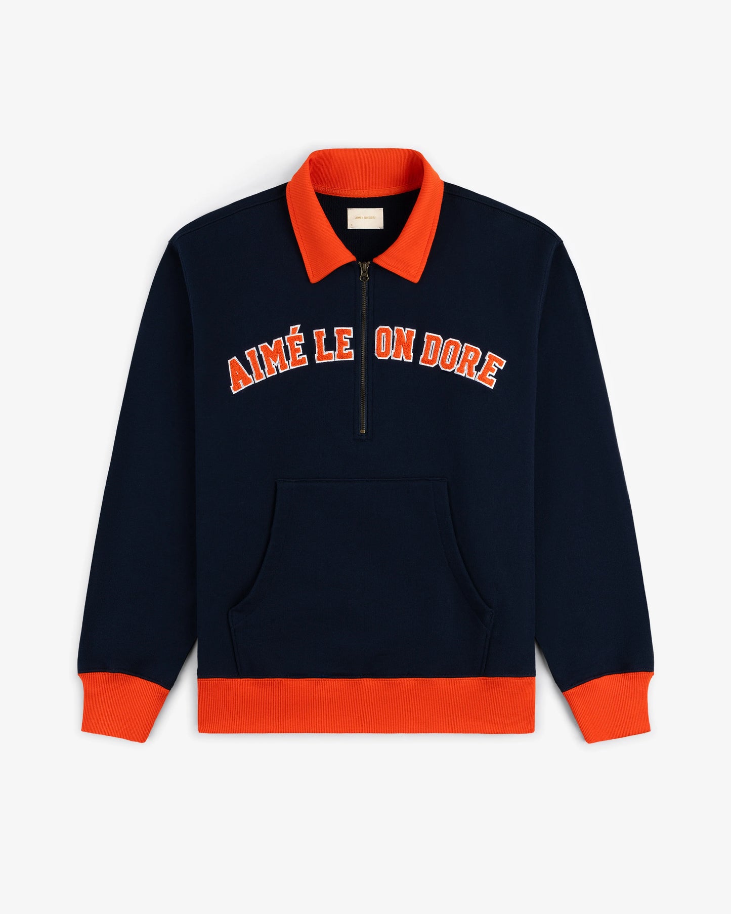 Aime Leon Dore Collegiate Quarter Zip Pullover Navy