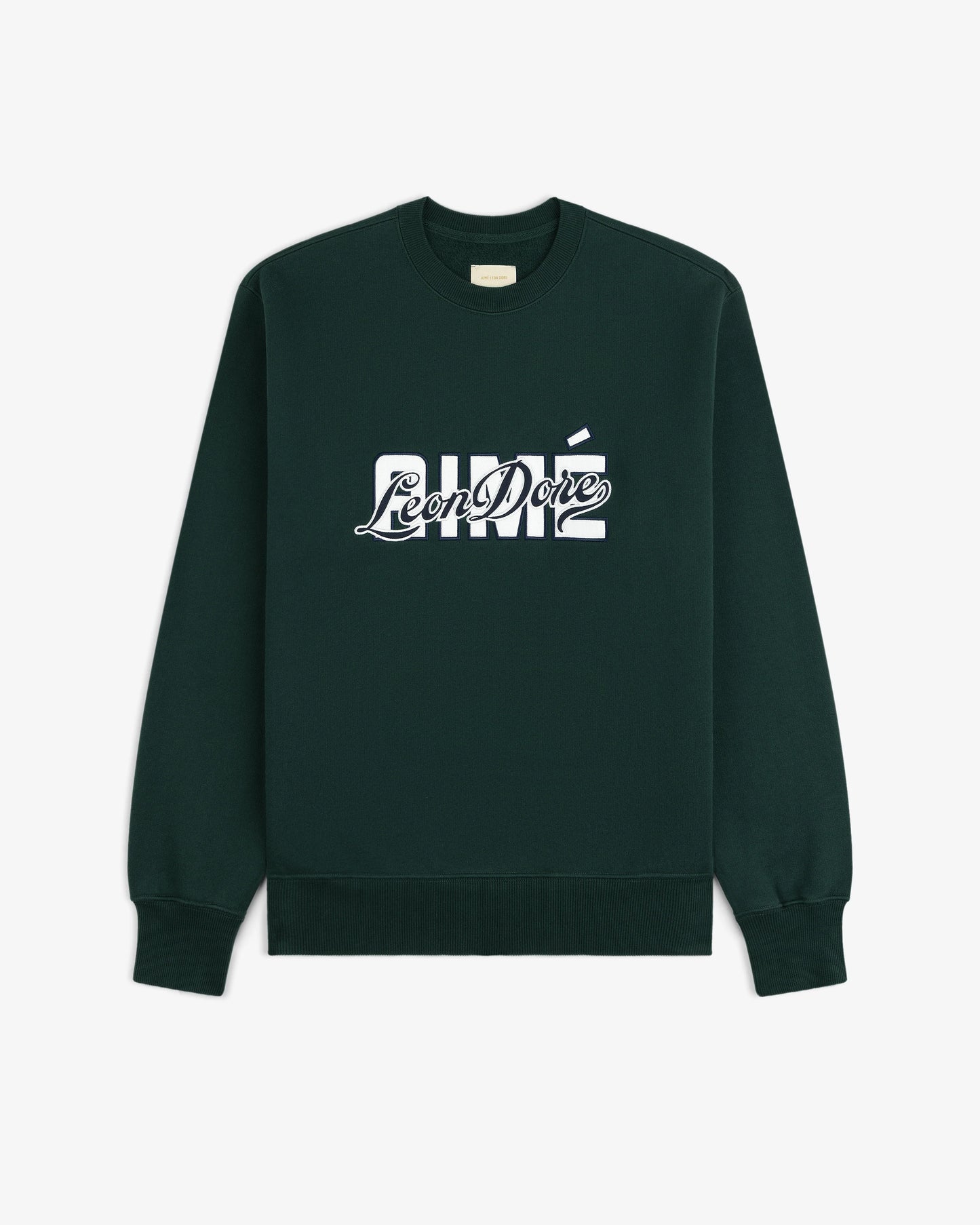 Aime Leon Dore Overlay Logo Crewneck Sweatshirt Pine Grove