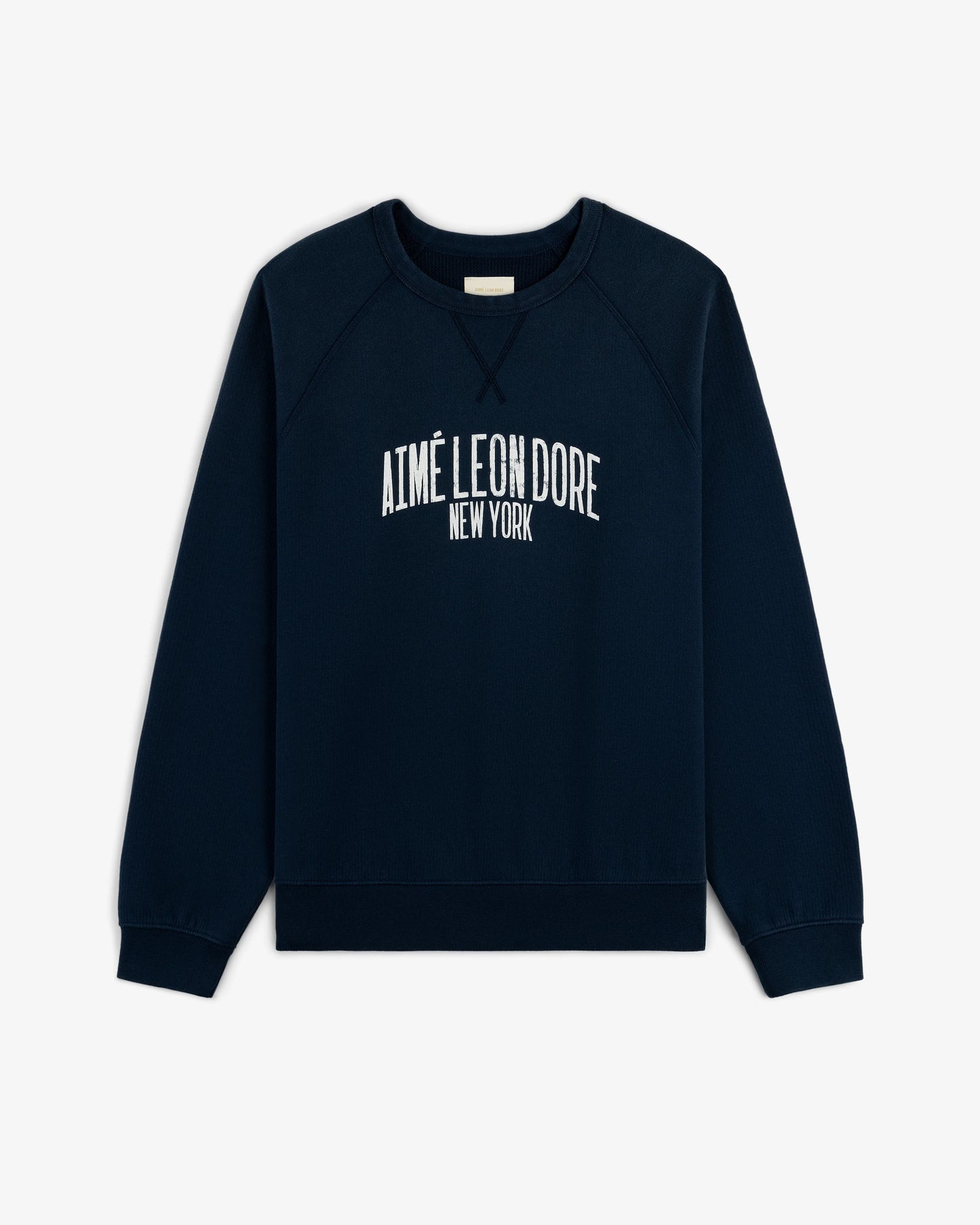 Aime Leon Dore Vintage Washed Crewneck Sweatshirt Navy
