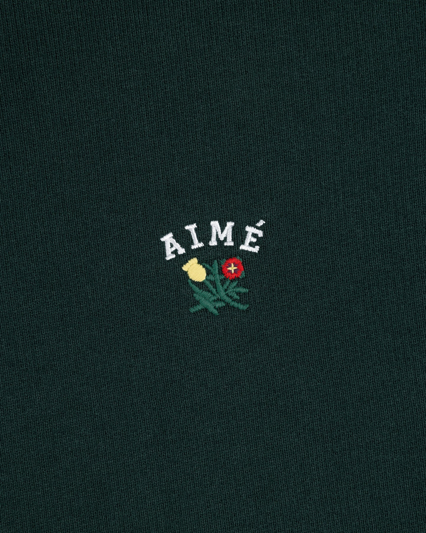 Aime Leon Dore Crest Quarter Zip Pullover Pine Groove