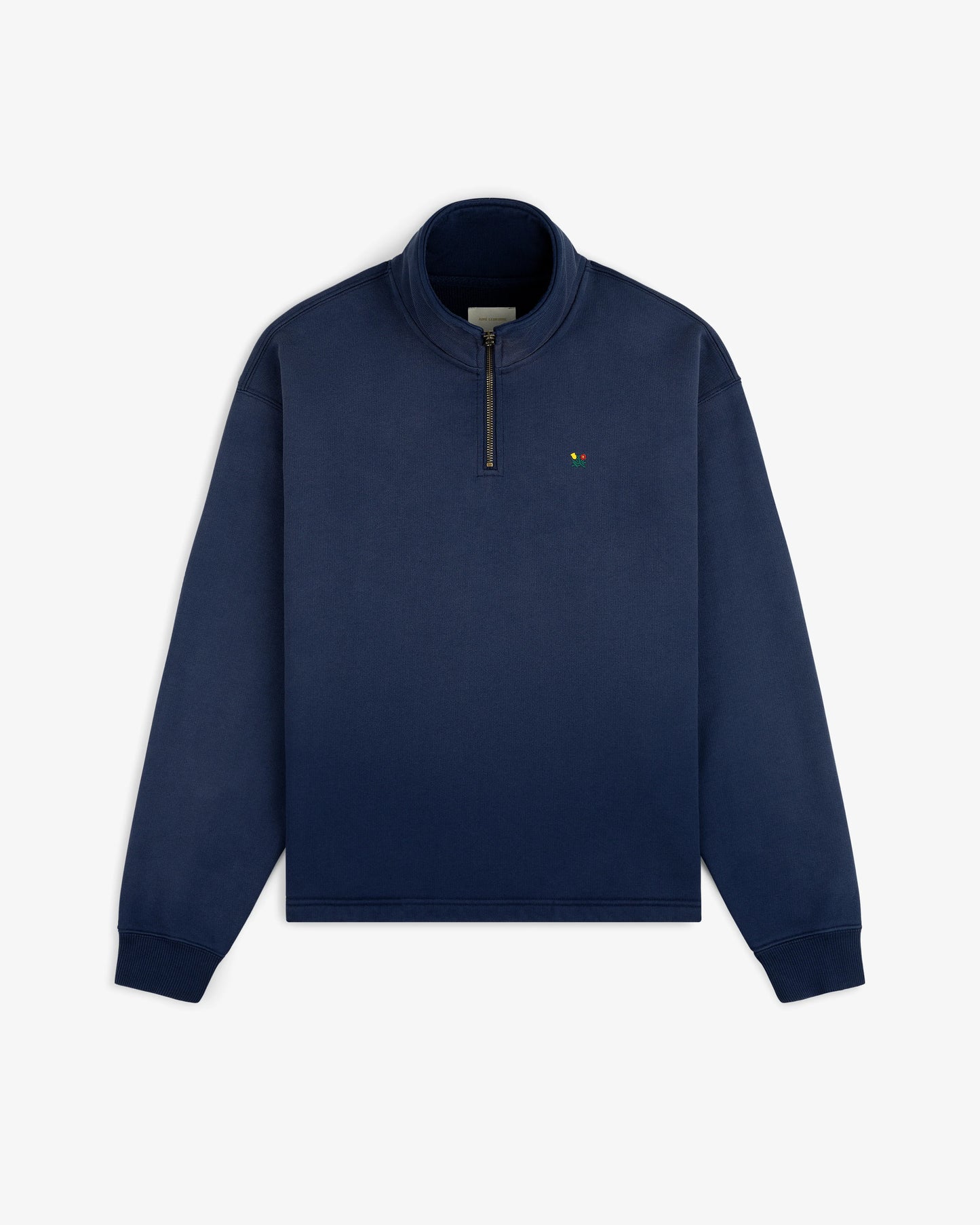 Aime Leon Dore Sun Faded Crest Quarter Zip Naval academy