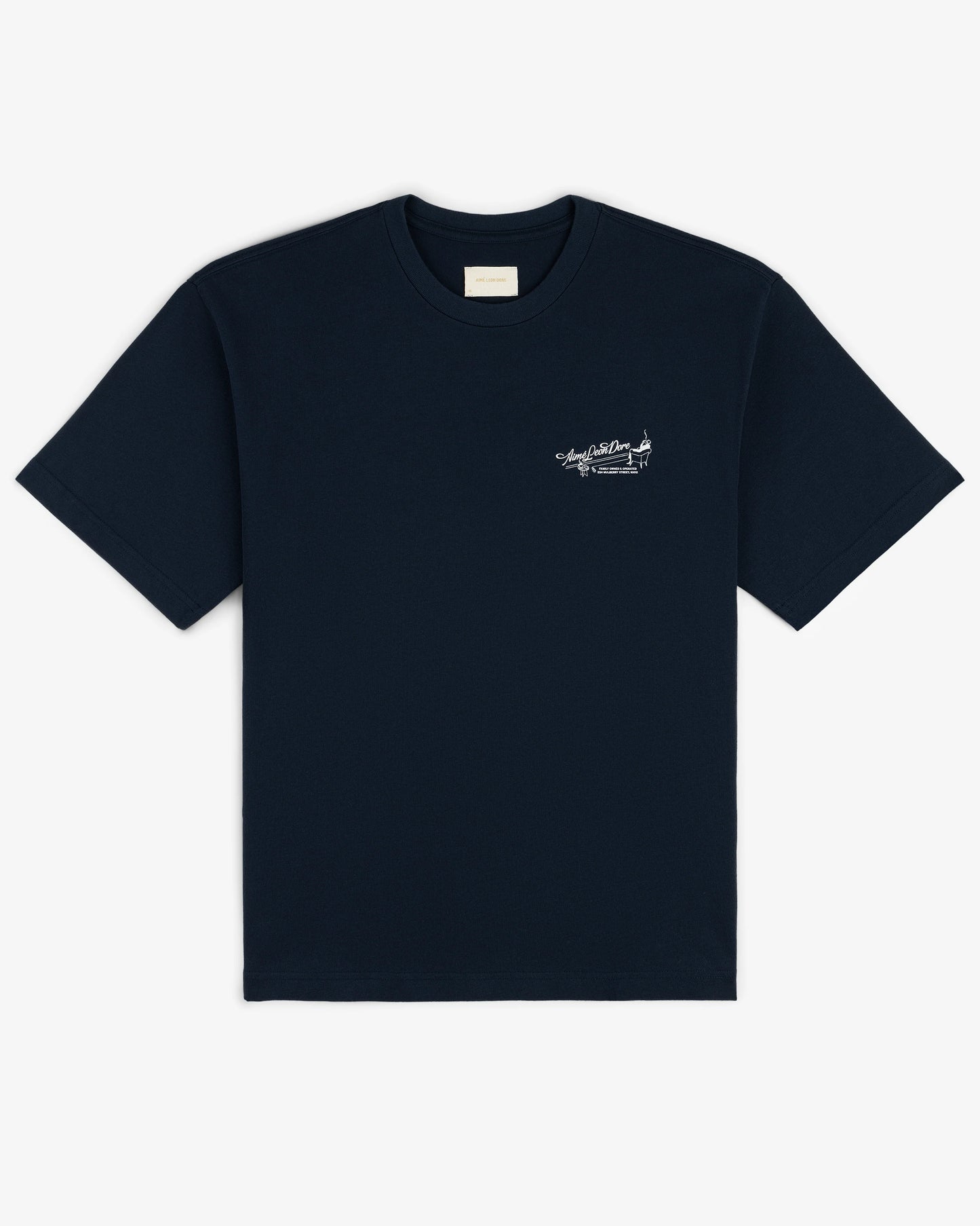 Aime Leon Dore Pappoús Logo Tee Navy