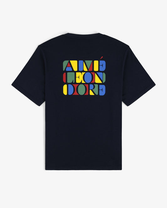 Aime Leon Dore Stacked Logo Tee Black