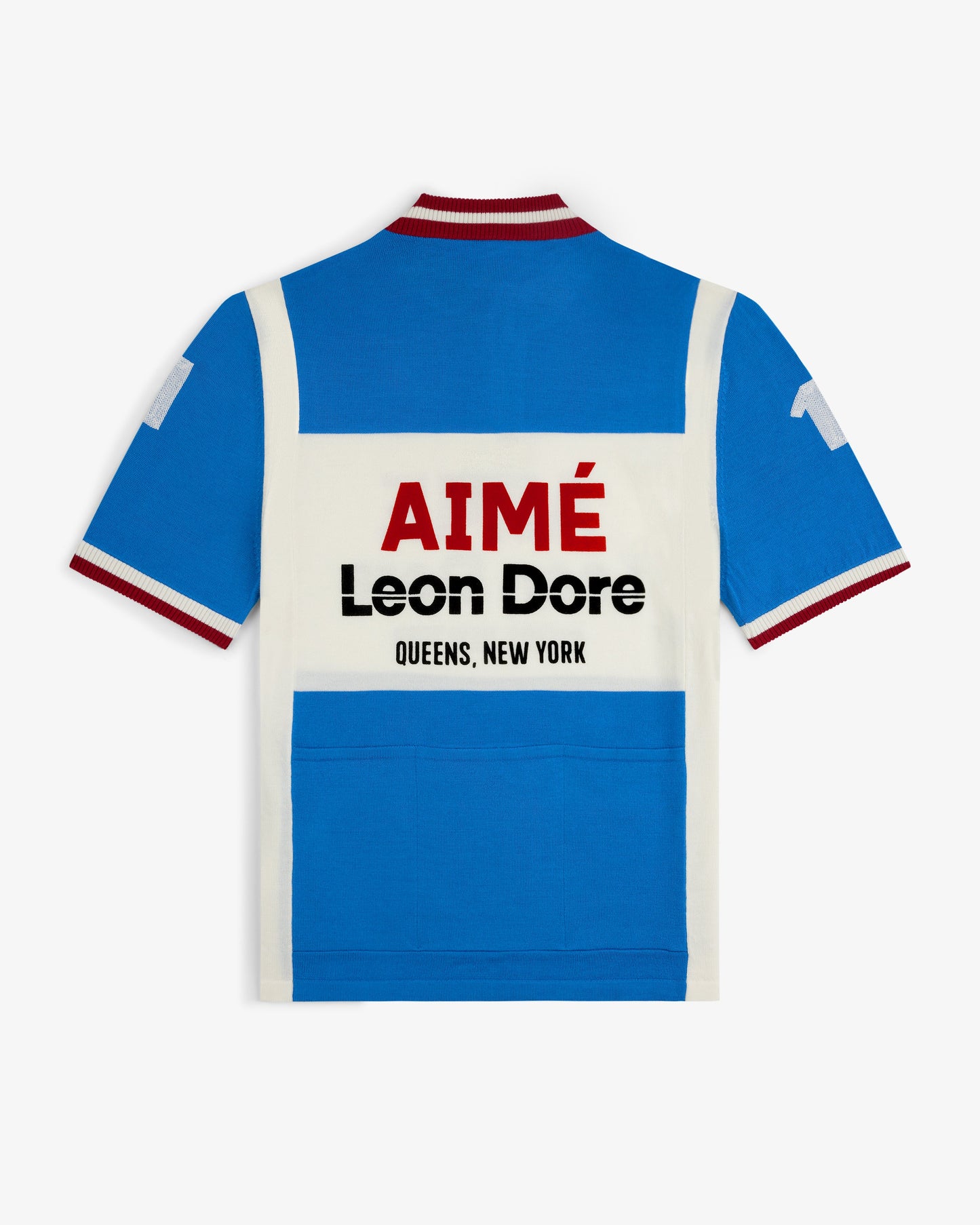 Aime Leon Dore Merino Wool Cycling Jersey French Blue