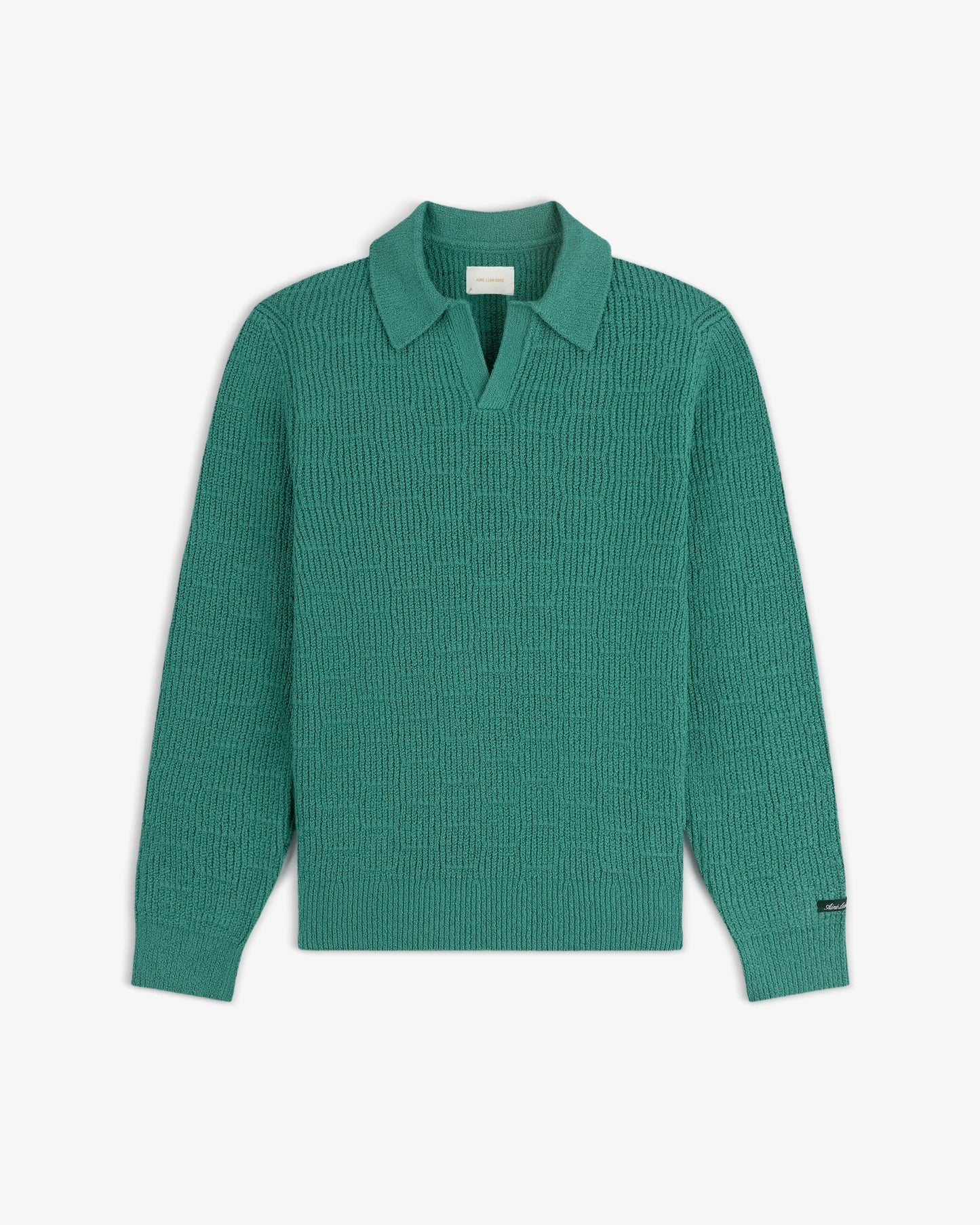 Aime Leon Dore Long-Sleeve Boucle Polo Pine Green