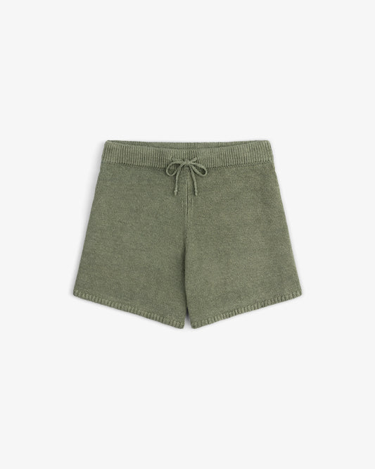 Aime Leon Dore Linen Knit Drawstring Short Laurel oak Women's
