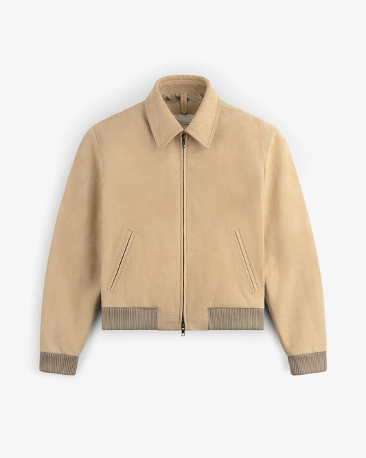 Aime Leon Dore Croc-Embossed Nubuck Bomber Jacket Women's