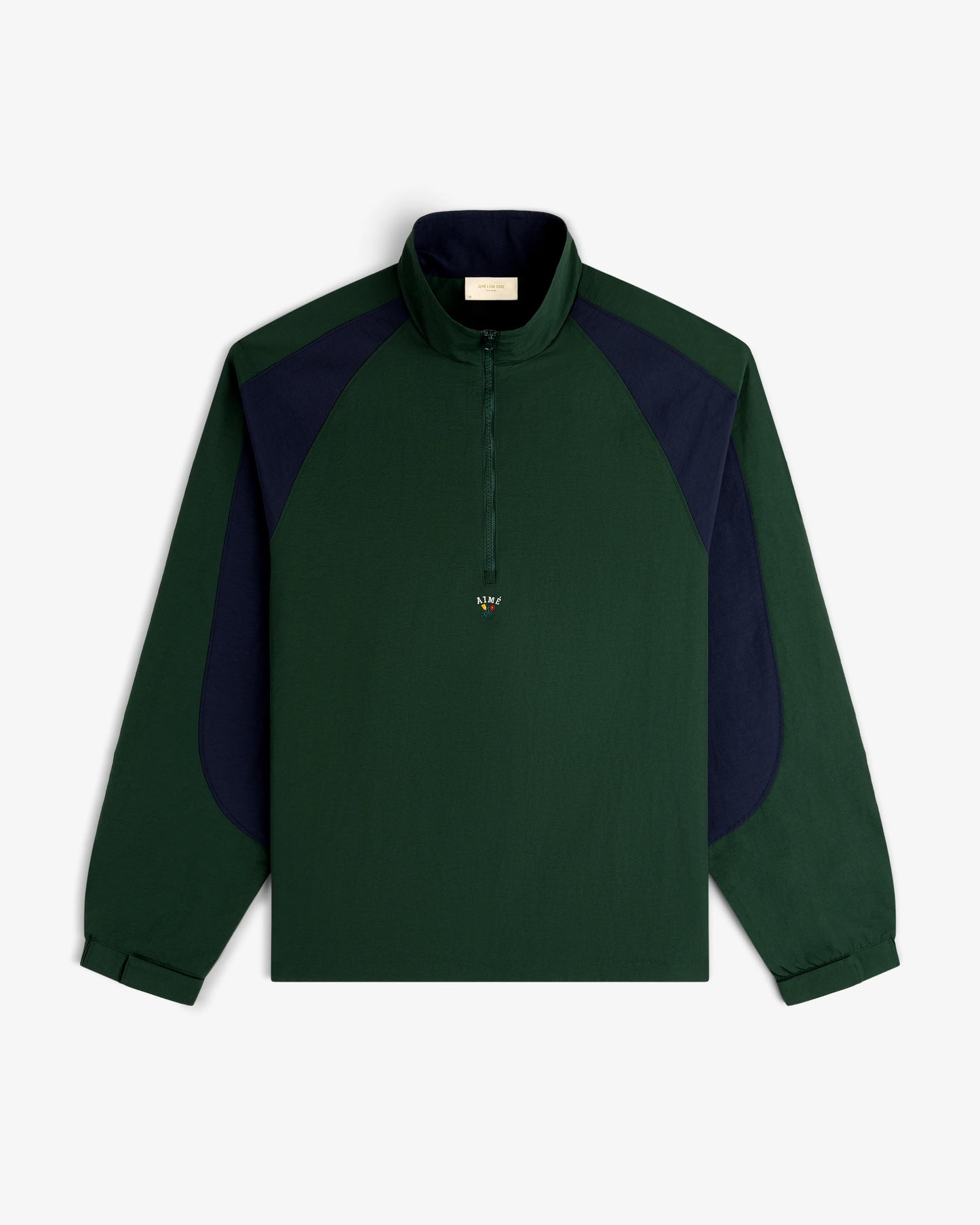 Aime Leon Dore Crest Nylon Half-Zip Pullover Pine Grove