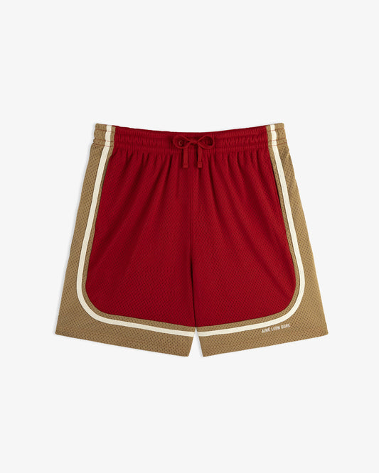 Aime Leon Dore Colorblock Court Short Barbados cherry