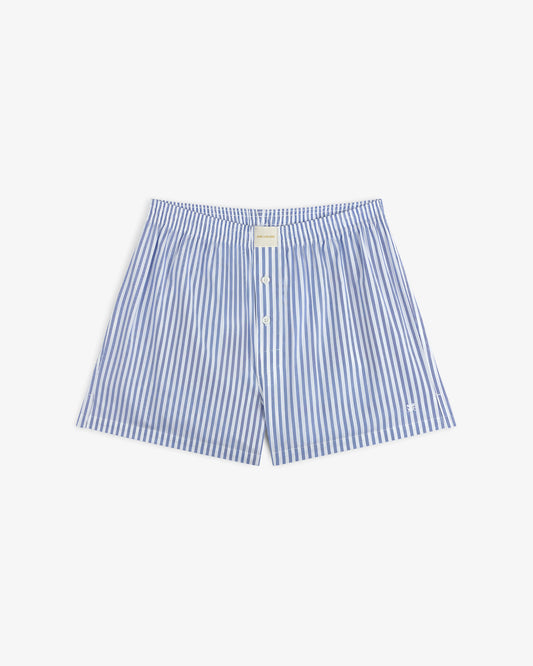 Aime Leon Dore Striped Boxer Short Blue Women's